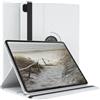 EAZY CASE Custodia per tablet per iPad Air 13 M4 (2026) da 13 pollici, Smart Cover per tablet, con funzione di supporto, girevole a 360°, in ecopelle, bianco