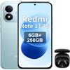 XIAOMI Redmi Note 17 4G,Smartphone,6+256 GB,IP65,Display AMOLED,Fotocamera 50 MP,120 Hz,Batteria 7700 mAh,Blu,Cuffie nero incluse