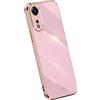 RankOne La Custodia del Telefono è Adatta per OPPO A78 (4G) (6.43 Inches), Case per Cellulare in Silicone con Telaio Galvanico - Viola