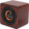 Septpenta Mini Altoparlante Bluetooth, Cabinet a Risonanza di Legno Rilascio Suono Puro, Batteria a Lunga Durata, Smartphone Compatibili, Laptop, Altoparlante Wireless Retrò Portatile per Feste, Viaggi(Rosso)
