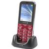 Olympia 2220 Bella - Cellulare per anziani (tasti grandi, pulsante di chiamata, adatto per anziani, pensionati, telefono con tasti), colore: nero