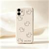 LIRASIRA Compatible con iPhone 16 | Custodia Morbida Cellulare Pattern Gatto Carino