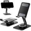 Yalanyvera Supporto per tablet regolabile, in metallo, 4,7-13 pollici | Per iPad Pro 11/12.9, Air, Mini, Samsung Tab, antiscivolo, inclinabile, per casa, ufficio e viaggi