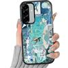 Yoedge Trasparente Cover per Samsung Galaxy A56, Aesthetic Fiori Collage Estivi Motivo Flower Disegni per Donne Ragazze, Silicone Custodia Telaio Flessibile Case per Samsung A56 6,7,Tartaruga Oceano