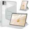 Tieeyivv Custodia per Honor Magic Pad 3 Cover con Supporto per Matita, Auto Sveglia/Sonno, Custodie a Libro a 360 Gradi di Rotante + PC Trasparente Cover