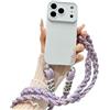Emlivi Custodia per cellulare per iPhone 18 Pro Max, con cordino da appendere, antiurto, in morbido silicone TPU, protezione per fotocamera, rimovibile, colore blu