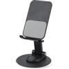Windfromort Supporto Telefono - Supporto Telefono Scrivania, Phone Stand, Phone Holder, Alluminio, Rotazione a 360°, Altezza Regolabile, Pieghevole, Stabile e Antiscivolo, Perfetto per Ufficio