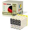 TONER EXPERTE 4 XL LC1000BK LC970BK Cartucce d'inchiostro compatibili per Brother DCP-130C 135C 150C 260C 330C 350C 357C 540CN 560CN 750CW 770CW Fax-1355 1360 1460 2840C MFC-235C 240C 465CN (4 Nero)