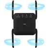 Anluomafuy Ripetitore WIFI 1200Mbps, Amplificatore WiFi Dual Band 2,4GHz e 5GHz con WPS, 4 Antenne Esterne, Extender con Porta Ethernet per Casa e Ufficio, Compatibile con Tutti i Box Internet