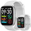 Cillso Smartwatch per uomo e donna, con chiamate Bluetooth, cardiofrequenzimetro, monitoraggio del sonno, contapassi impermeabile