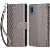 KENHONER Custodia per Samsung Galaxy A50 Cover, Grigio | Portafoglio in Pelle PU Retro, Antiurto Flip, Slot per Schede, Funzione Stand, Chiusura Magnetica