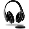 Metronic 480192 - Cuffie wireless ottiche, stereo ricaricabili con trasmettitore per TV/PC/Radio/Telefono/Tablet, connessione ottica, AUX 3.5mm, volume integrato, autonomia fino a 10 ore
