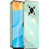 HONLEN Custodia per HONOR Magic4 Lite 5G (6.81 Inches), Cover Morbida in Silicone TPU, Design del Telaio Galvanico - Verde