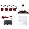 Cocar Sensore di Parcheggio Kit Desplay LED Acustico Auto Reverse Backup di Sistema + 4 Sensori(Fiat Rosso)