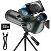 YUANZIMOO Telescopio intelligente professionale rifrattore auto-focus telescopi elettronici digitali portatili per adulti ad alta potenza con scheda SD da 32 GB