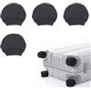 SHINETEC Coperture della ruota del bagaglio 4PCS, riduzione del rumore Protettori | Calzini universali per le ruote della valigia con design a prova di polvere, proteggono le ruote dallo sporco e dai graffi