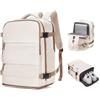 SZSYCN Bagaglio a Mano 40x30x20 per Ryanair Zaino da Viaggio Aereo Piccolo | Ryanair Cabin Bags 40x30x20 Borsa da Viaggio Antifurto Zaino Impermeabile con Porta Scarpe Borsa per Laptop da 16 Pollici