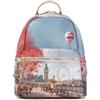 YNOT Zaino Medio Donna YES380S6 London Cafe, PVC, Stile Casual, 26,5 x 30,5 x 13 cm