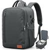 Lossga Zaino per Ryanair 40x30x20 Zaino da Viaggio 40x30x15 45x36x20 per Easyjet | Bagaglio a Mano con Cinghie di Compressione Borsa Antifurto Zaini Porta Pc Tasca per Bagnato Resistente All'acqua Leggero