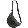 SH Leder Fania G697 - Borsa da donna in vera pelle a tracolla, unisex, per festival, viaggi, taglia media, 37 x 21 cm, grigio scuro, Grande