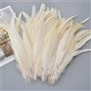 QBilooty Piume di Coda di Gallo Naturali 25-30cm Confezione 50 Pezzi Multicolori Lavate al Vapore per Carnevale, Halloween, Matrimonio e Acchiappasogni Lavoretti Manuali，Bianco，Bianco