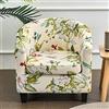 FANSU Copripoltrona Chesterfield Elasticizzato 1 Posto, 2-Pezzi Elegante Fiori Copridivano Club, Fodere Coprisedia da Cocktail Tub Chair per Bar Camera da Letto Reception (Beige)