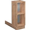 Vicco Isola cucina Fame-Line, Rovere dorato, 30 cm | Vano a giorno · 1 Ripiano · Piedini regolabili in altezza · ✓ Tutto in vista · ✓ Liberamente combinabile