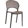 Cribel Set 4 Sedie Shell Bronzo Polipropilene 41x57x83 cm