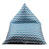 BOFITENG Fodera per poltrona, pouf extra grande senza imbottitura (senza imbottitura), borsa portaoggetti da 200 l per giocattoli e peluche, pouf rimovibile in tela di alta qualità (onde blu)