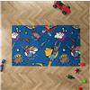 Oedim Tappeto per bambini supereroi fumetti PVC 95 x 200 cm, moquette PVC, pavimento vinilico, arredo casa, pavimento sintetico, protezione bambini