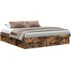 vidaXL Giroletto Rovere Fumo 180x200 cm Super King