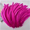 QBilooty Piume di Coda di Gallo Naturali 25-30cm Confezione 50 Pezzi Multicolori Lavate al Vapore per Carnevale, Halloween, Matrimonio e Acchiappasogni Lavoretti Manuali，Bianco，Fucsia