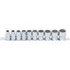 BGS 9114 | Serie di bussole, poligonali | 12,5 mm (1/2") | dimensioni in pollici | 10 pz.