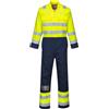 Portwest BIZ7 Tuta Intera Antistatica Bizflame Pro Facile Apertura Frontale | Giallo/Blu navy, M, EN ISO 20471 Classe 3, EN ISO 11612, EN 1149-5, Polsini Regolabili, Tasca Porta Metro, Doppie Cuciture