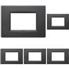 Vimar 20653.15 Eikon Placca Classic 3 Moduli antracite matt (Confezione da 5)