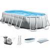 Intex Prisma Frame 26798NP - 610x305x122 cm - Piscina Ovale