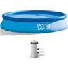 Intex Easy Set 28142NP - Ø396x84 cm - Piscina gonfiabile + Pompa filtro 45 W
