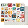decalsweet Tappeto Gioco Bambini 150×180cm, Addensato 2cm Tappeto Gioco Neonato, Antiscivolo Pieghevole Tappeto Cameretta Bambina & Bambino, Tappeto Tummy Time Neonati (Alfabeto degli Animali)