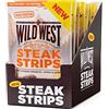 Wild West Steak Strips, 16x25g Honey BBQ, carne secca proteica, snack proteico Beef Jerky, carne essiccata di manzo