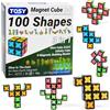 TOSY Magnet Cube 2x2 - 8 blocchi, 2 in 1: cubo puzzle 2x2x2 e Infinity Cube personalizzabile, fosforescente, torcia UV, gioco fidget sensoriale STEM/STEAM