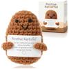 FunX Patata positiva - portafortuna, mutmaker, regalo per il sacchetto della scuola o buon miglioramento - divertente peluche per donne o fidanzate