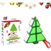 BRTNUP Mini portachiavi a forma di cubo di Natale, cubo e puzzle di risoluzione dei problemi, mini cubo magico originale per bambini e adulti