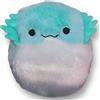 Squishmallows Squishmallow - Peluche ufficiale Kellytoy Squad Squad, rana, lucertola, serpente, morbido peluche a forma di animale (verde acqua / bianco soffice, drago barbuto di flanella, 30,5 cm)