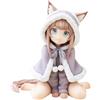 Zhongkaihua Figure Anime Personaggio Originale Catgirl Kinako Figura Seduto Modello Statua 15CM PVC Kinako Action Figure Anime Desktop Decorazione Regali