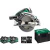 HIKOKI C3607DBWRZ 2 x 2,5 Ah BL MULTIVOLT HITSYSTEM 65 mm