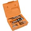 LPERTGFHU Set di 15 testine di estrazione da 50 mm, attacco MT3-F1-12, per fresatrice CNC, con 9 aste di trapano