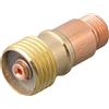 snowchecking 1 pinza in ottone per connettore a lente a gas tozzo con rete, compatibile con torcia di saldatura TIG serie WP-17/18/26, oro, 14 x 28,1 mm, per applicazioni industriali per la lavorazione dei metalli