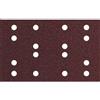 Metabo 635192000 - Fogli abrasivi adesivi 80 x 133 mm, P 80, 16 fori, fogli abrasivi con velcro (SRA)
