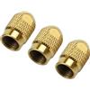 LumoCheefy Dado di serraggio per fresa elettrica M7 M8 x 0,75, 3 pezzi, in acciaio, accessorio per strumenti di levigatura e incisione, giallo (M8 x 0,75)