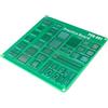 Vdaxvme Scheda pratica di saldatura a filo fine con zone di pad organizzate | Reballing e Component Work Aid per la formazione in aula o postazione di lavoro
